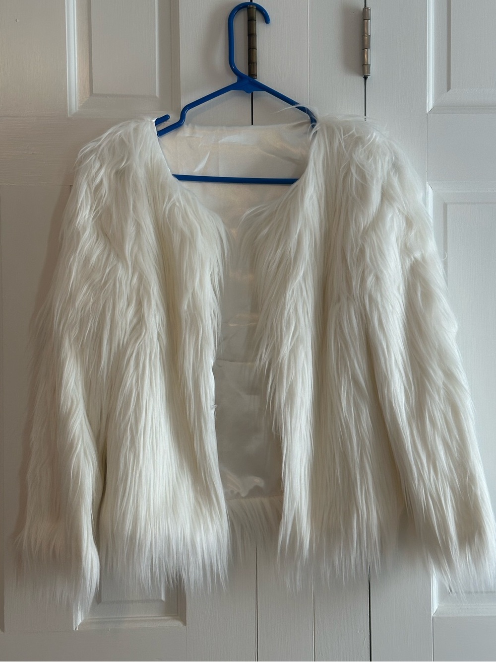 Chicwish White Faux Fur Teddy Jacket